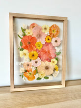 Load image into Gallery viewer, 12”x16” Rectangular Frame Custom Floral Preservation - Floating style
