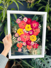 Load image into Gallery viewer, White 11&quot;x14&quot; Rectangular Frame Custom Floral Preservation