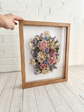Load image into Gallery viewer, Floral Preservation Shadowbox frame, custom preservation