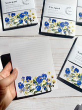 Load image into Gallery viewer, Pansy Viola Floral Notepad