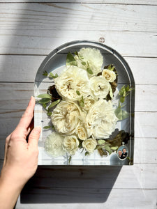 Custom Floral Resin Slabs - Bridal Bouquets, Memorial Flowers, dried flower preservation