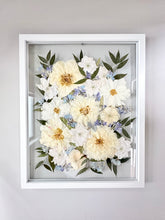Load image into Gallery viewer, White 16"x20" Rectangular Frame Custom Floral Preservation