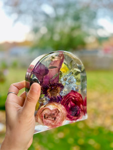 Custom Floral Resin Slabs - Bridal Bouquets, Memorial Flowers, dried flower preservation