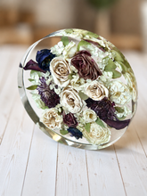 Load image into Gallery viewer, Custom Floral Resin Slabs - Bridal Bouquets, Memorial Flowers, dried flower preservation