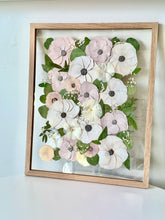 Load image into Gallery viewer, Light Oak 16"x20" Rectangular Frame Custom Floral Preservation