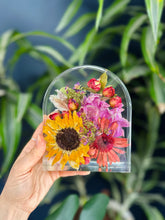 Load image into Gallery viewer, Custom Floral Resin Slabs - Bridal Bouquets, Memorial Flowers, dried flower preservation