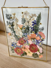 Load image into Gallery viewer, Golden 11"x14" Rectangular Frame Custom Floral Preservation