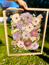 Load image into Gallery viewer, Light Oak 16"x20" Rectangular Frame Custom Floral Preservation