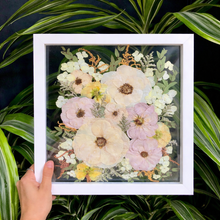 Load image into Gallery viewer, 14"x14" Square Frame Custom Floral Preservation - Natural Oak, White, Black