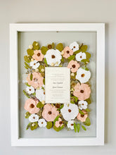 Load image into Gallery viewer, Custom Floral Preservation, Framed Pressed Flowers, Wedding Flowers Keepsake