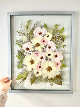 Load image into Gallery viewer, Light Gray 16&quot;x20&quot; Rectangular Frame Custom Floral Preservation