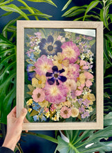 Load image into Gallery viewer, Light Oak 11"x14" Rectangular Frame Custom Floral Preservation