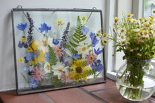 Load image into Gallery viewer, 8"x10" Metal Frame Custom Floral Preservation, Framed Pressed Flowers