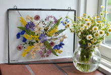 Load image into Gallery viewer, 8"x10" Metal Frame Custom Floral Preservation, Framed Pressed Flowers
