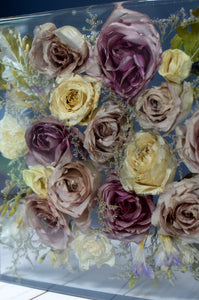 Custom Floral Resin Slabs - Bridal Bouquets, Memorial Flowers, dried flower preservation