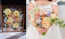 Load image into Gallery viewer, Walnut 16"x20" Rectangular Frame Custom Floral Preservation