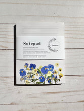 Load image into Gallery viewer, Pansy Viola Floral Notepad