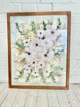 Load image into Gallery viewer, Walnut 16"x20" Rectangular Frame Custom Floral Preservation