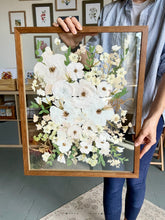 Load image into Gallery viewer, Walnut 16"x20" Rectangular Frame Custom Floral Preservation