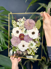 Load image into Gallery viewer, Golden 11"x14" Rectangular Frame Custom Floral Preservation