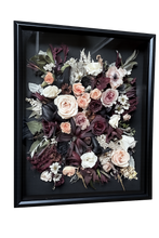Load image into Gallery viewer, Floral Preservation Shadowbox frame, custom preservation