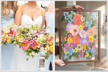 Load image into Gallery viewer, Walnut 16"x20" Rectangular Frame Custom Floral Preservation