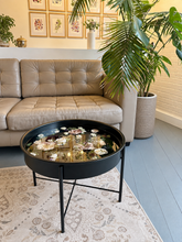 Load image into Gallery viewer, 24" round resin side coffee table/ tray - Custom Floral Preservation