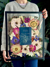 Load image into Gallery viewer, Black 16"x20" Rectangular Frame Custom Floral Preservation