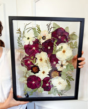 Load image into Gallery viewer, Black 16&quot;x20&quot; Rectangular Frame Custom Floral Preservation