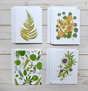 Leafy Luxe Greeting Card Set - 8 cards