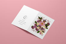 Load image into Gallery viewer, Purple Pansy - Pressed flower collection greeting card