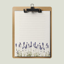 Load image into Gallery viewer, Lavender Floral Notepad