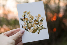 Load image into Gallery viewer, Sweet Pea Flower - Pressed flower collection card