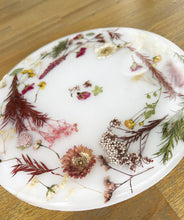 Load image into Gallery viewer, Custom Floral Charcuterie Board / Coffee Table Tray with Preserved Flowers