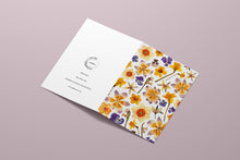 Load image into Gallery viewer, Tulips/Daffodils - Pressed flower collection card