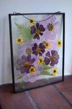 Load image into Gallery viewer, Pressed flower glass frame Wall hanging - You are my Cosmos