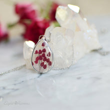 Load image into Gallery viewer, Red Caspia teardrop pendant