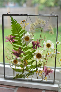 Fern/Daisy - Pressed flower frame