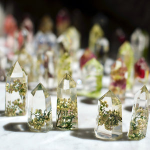 (Wholesale) Mini floral crystal towers - 1pcs