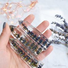 Load image into Gallery viewer,  FRENCH LAVENDER  terrarium, Natural crystal point