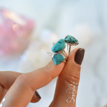 Load image into Gallery viewer, Natural turquoise silver ring