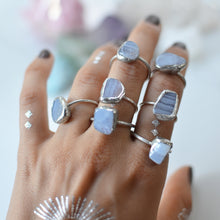 Load image into Gallery viewer, Blue Lace Agate silver ring
