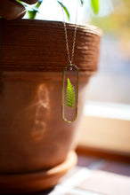Load image into Gallery viewer, Fern Leaf Brass Pendant