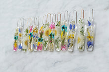 Load image into Gallery viewer, Summer meadow Floral bar earrings