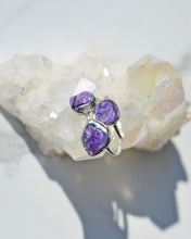 Load image into Gallery viewer, Charoite Lilac stone Silver ring