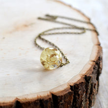 Load image into Gallery viewer, Preserved Star Flower small sphere necklace