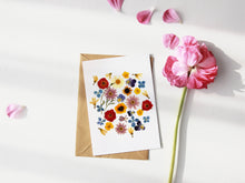 Load image into Gallery viewer, (Wholesale) July Garden Mix - Pressed flower collection card