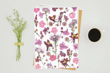Load image into Gallery viewer, (Wholesale) Pink Flower Mix - Pressed flower collection card