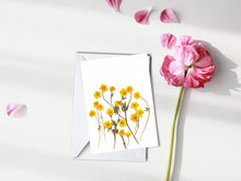 Load image into Gallery viewer, Wild Buttercup - Pressed flower collection card