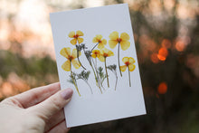 Load image into Gallery viewer, (Wholesale) California Poppy - Pressed flower collection card